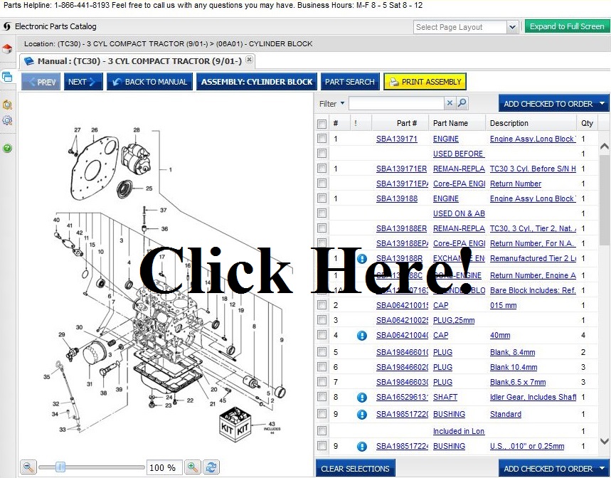 New Holland and Ford Agriculture Online Parts Store